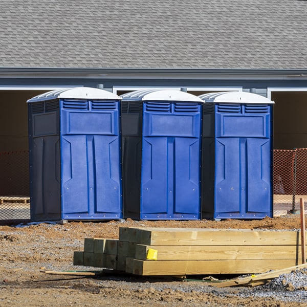 are there different sizes of portable toilets available for rent in Omega OK